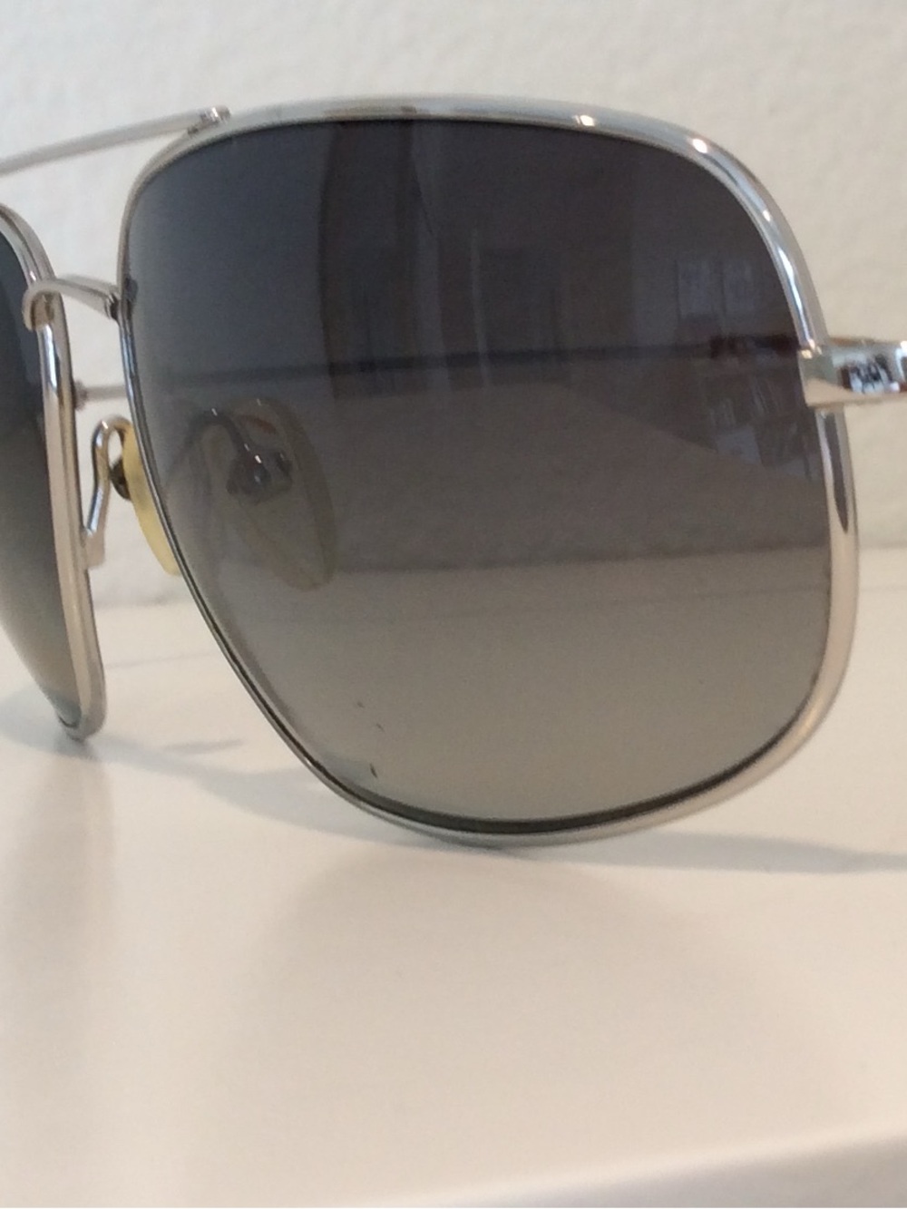 SALT. Nicolas Men’s Silver Aviator Sunglasses - Picture 5 of 11